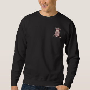 Grumpy Sphynx Cat Cold Humor Illustration Sweatshirt