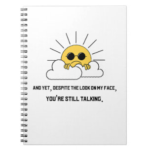 Grumpy sun  notebook