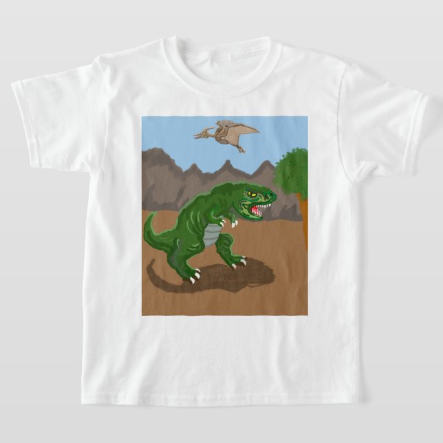 Grumpy T Rex T-Shirt (Laydown)