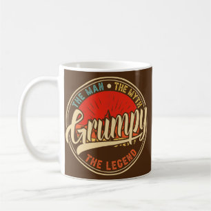 Grumpy The Man The Myth The Legend Father's Day  Coffee Mug