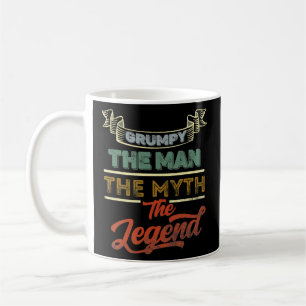 Grumpy The Man The Myth The Legend Vintage Coffee Mug