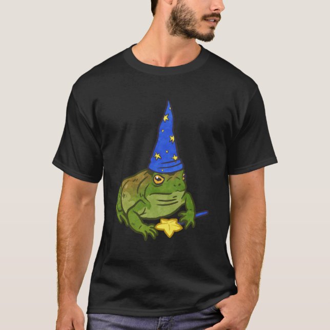 Grumpy Toad Wizard T-Shirt (Front)