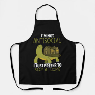 Grumpy Turtle Irritated Turtle Lover Tortoise Sea  Apron
