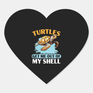 Grumpy Turtle Irritated Turtle Lover Tortoise Sea Heart Sticker