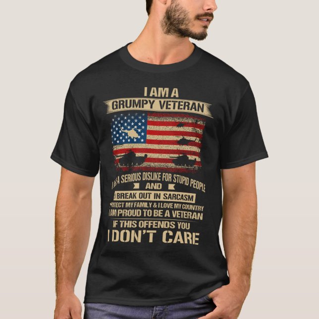 Grumpy Veteran T-Shirt (Front)