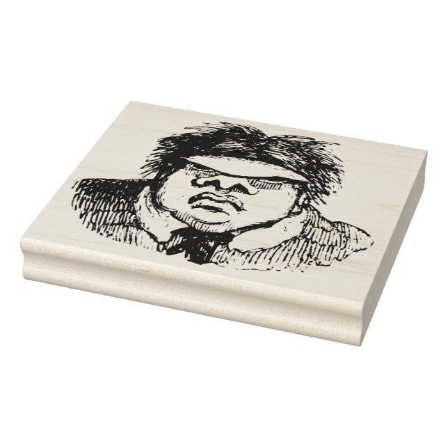 Grumpy Vintage Monster Rubber Art Stamp (Stamp)