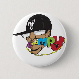 GRUMPY'S SHOP 6 CM ROUND BADGE