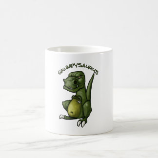 Grumpysaurus dinosaur being grumpy! coffee mug