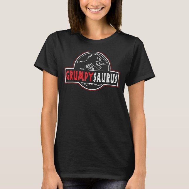 Grumpysaurus Rex Dinosaur Grumpy Saurus Family Mat T-Shirt (Front)