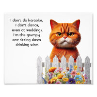 Grumy Cat Art  -funny feline wall displays