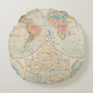 Grund u Boden - Soil Atlas Map Round Cushion