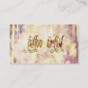 Grundge Tattoo Artist Business Card