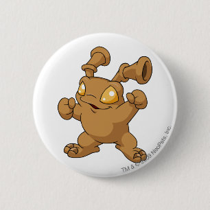 Grundo Brown 6 Cm Round Badge