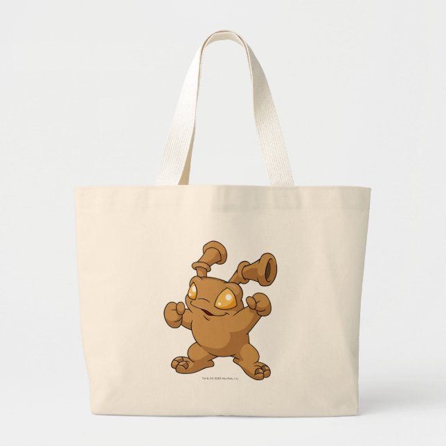 Grundo Brown Large Tote Bag (Front)