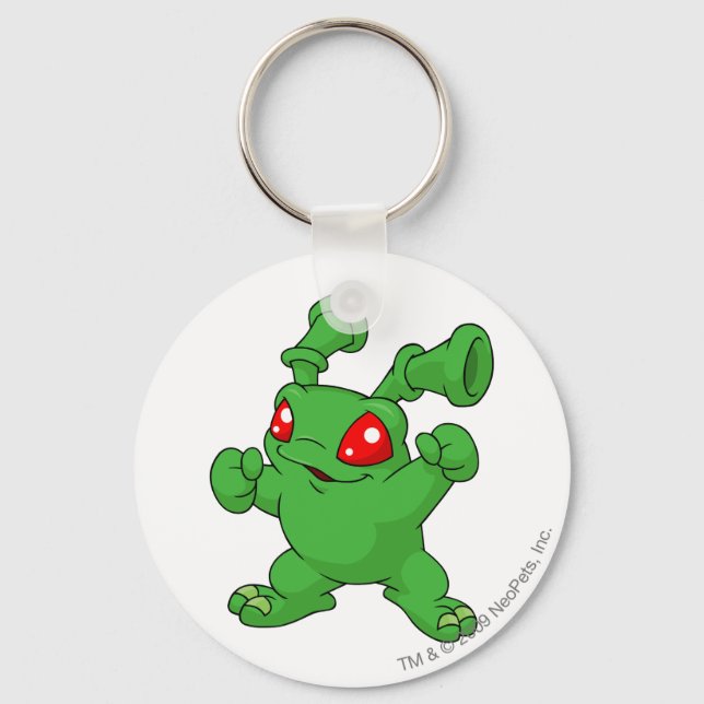 Grundo Green Key Ring (Front)