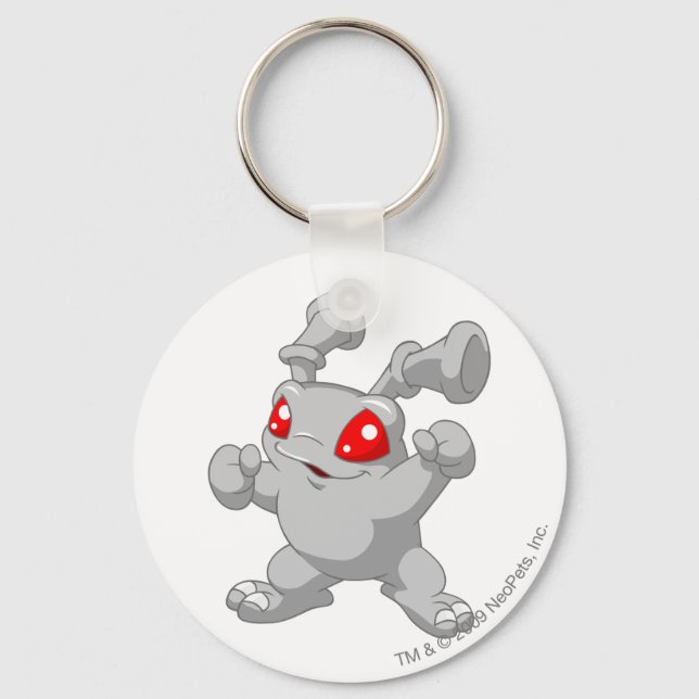 Grundo Silver Key Ring (Front)