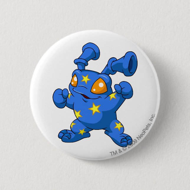 Grundo Starry 6 Cm Round Badge (Front)