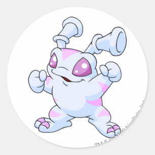 Grundo Striped Classic Round Sticker