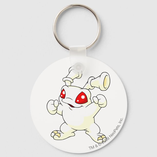 Grundo White Key Ring (Front)
