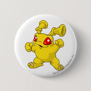 Grundo Yellow 6 Cm Round Badge