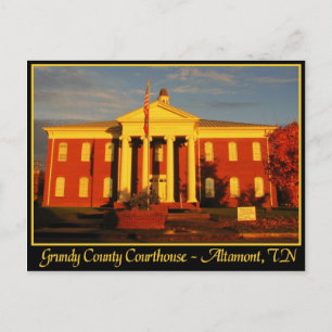 Grundy County Courthouse - Altamont, TN Postcard