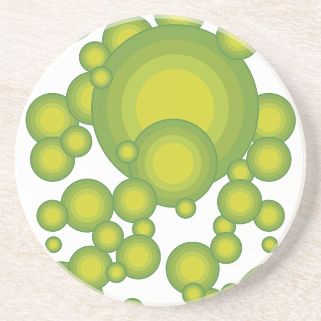 Grüne Blasen Coaster (Front)