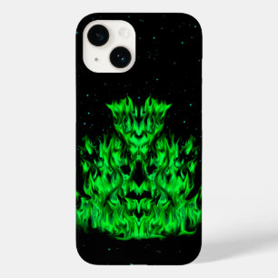 Grüne Flammenmonster am Sternenhimmel Case-Mate iPhone 14 Case