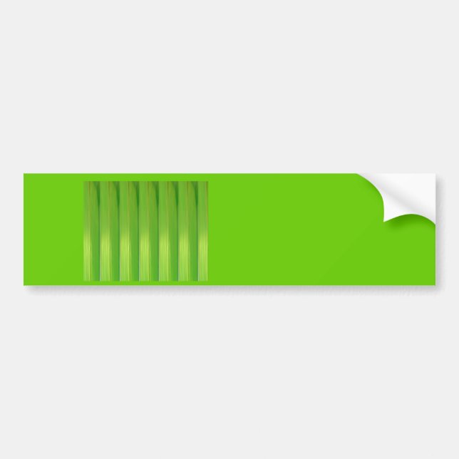 Grüner Bambus Bumper Sticker (Front)