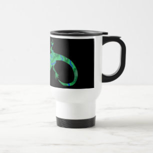 Grüner Gecko ArtDeco Travel Mug
