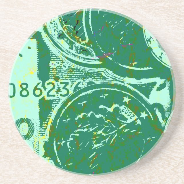 Grünes Geld Coaster (Front)