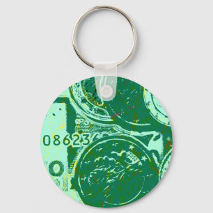 Grünes Geld Key Ring