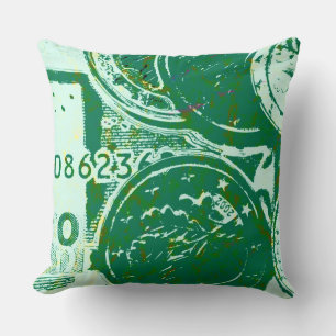 Grünes Geld Lumbar Pillow