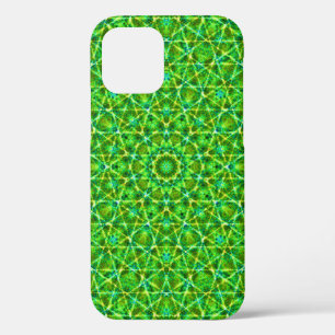 Grünes Netz Kaleidoscope/Green Kaleidoscope Net iPhone 12 Case