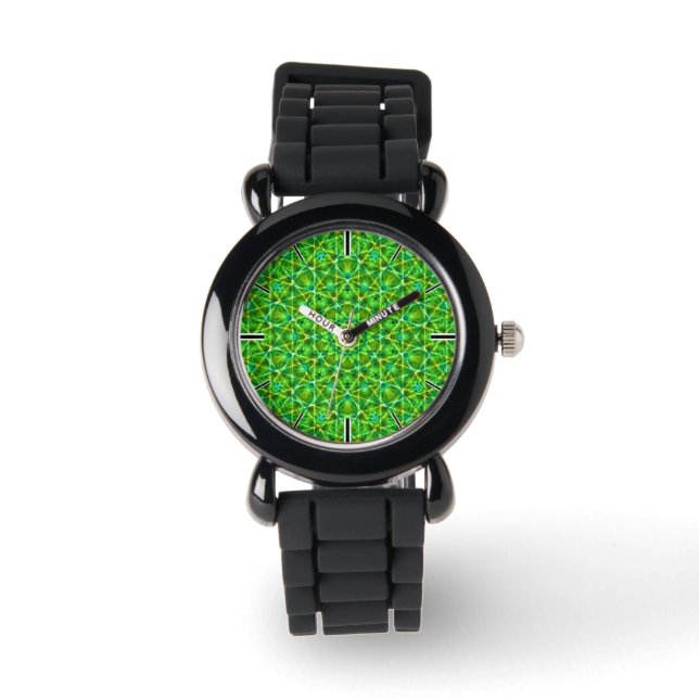 Grünes Netz Kaleidoscope/Green Kaleidoscope Net Watch (Front)