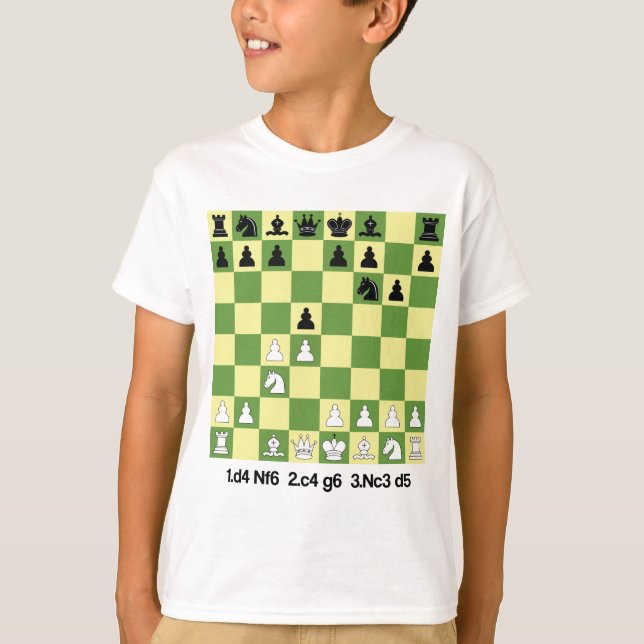 Grunfeld Defence Chess Openings Shirt Chess Gift (Front)