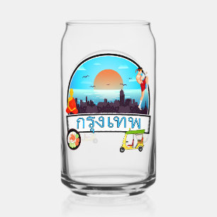 Grung Tep - Bangkok Thailand Travel Thai Can Glass