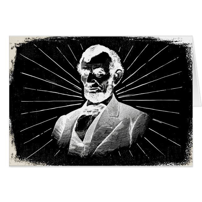 grunge abraham lincoln (Front Horizontal)