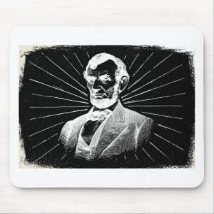 grunge abraham lincoln mouse pad