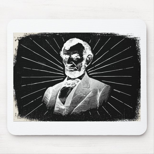 grunge abraham lincoln mouse pad (Front)