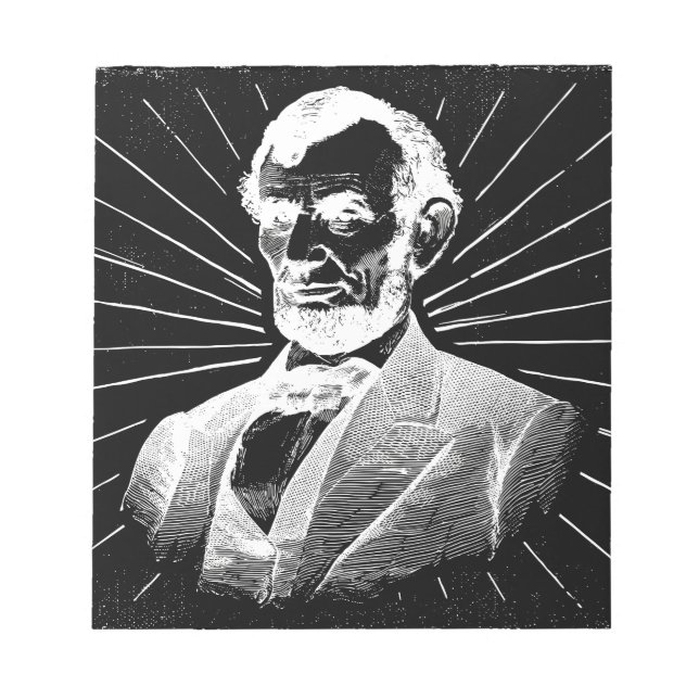 grunge abraham lincoln notepad (Front)