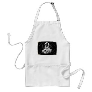grunge abraham lincoln standard apron