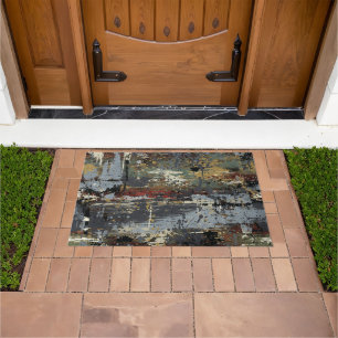 Grunge Abstract Art Outdoor Doormat