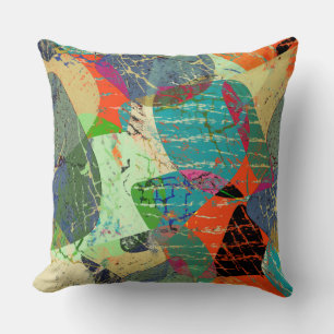 Grunge, abstract cushion