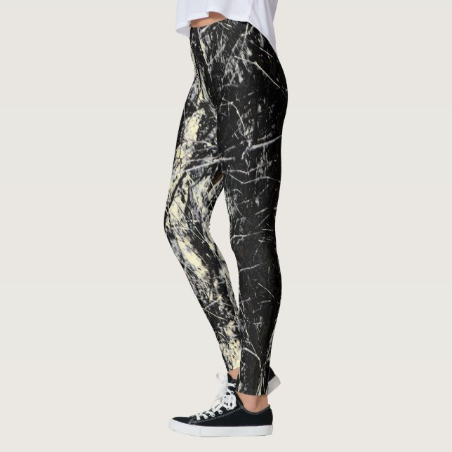 Grunge abstract leggings (Left)