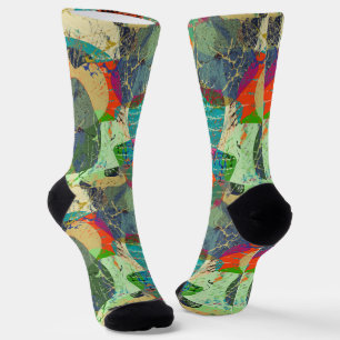 Grunge abstract . socks