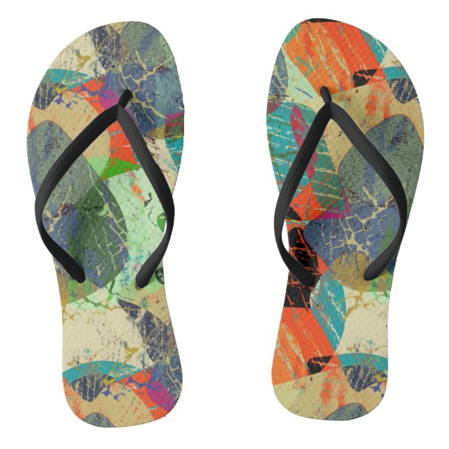 Grunge abstract thongs (Footbed)
