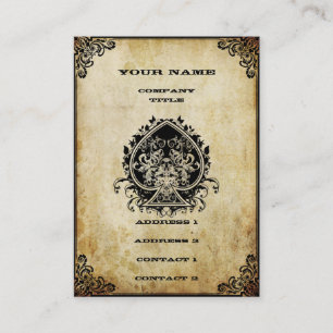 Grunge Ace of Spades Business Card
