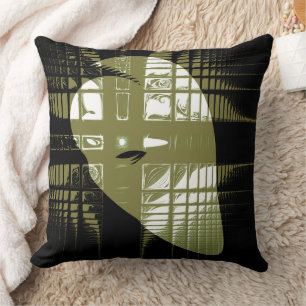 Grunge Aesthetic Fractal Art Cushion