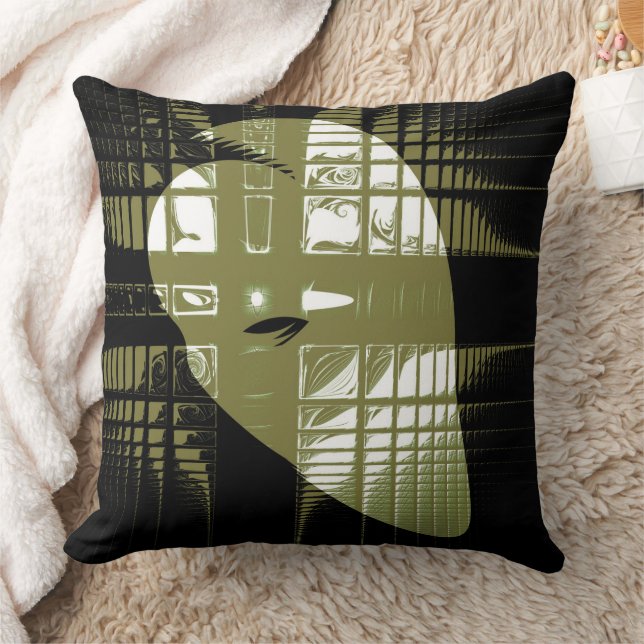 Grunge Aesthetic Fractal Art Cushion (Blanket)