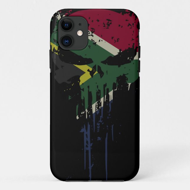 Grunge Africa skull  Case-Mate iPhone Case (Back)